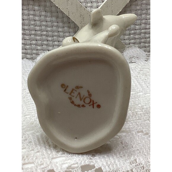 Beautiful Lenox Porcelain Dolphin Porpoise Figurine Sculpture Statue Gold Trim - Picture 8 of 10